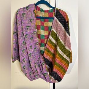 Kantha Bae 3/4 sleeve top